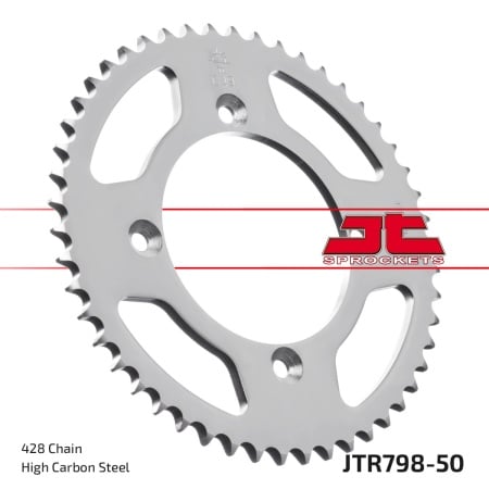 Kit de lant D.I.D Chain - Argintiu lant 428 VX, X-Ring, pinion fata JT, foaie spate JT pentru SUZUKI RM 80 1983 - Img 6