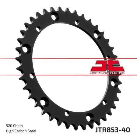 Kit de lant D.I.D Chain - Argintiu lant 520 VX, X-Ring, pinion fata JT, foaie spate JT pentru ATV YAMAHA YFM 350 Warrior 1989-2004 - Img 6