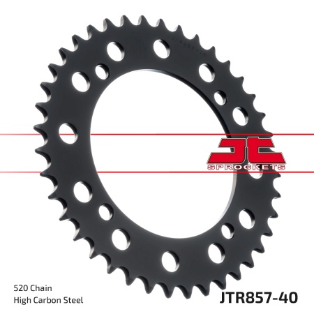 Kit de lant D.I.D Chain - Argintiu lant 520 VX, X-Ring, pinion fata JT cauciucat, foaie spate JT pentru YAMAHA XT 600 1987 - Img 6