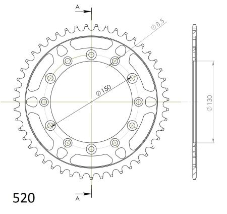 Kit de lant D.I.D Chain - Auriu lant 520 DZ, Non-sealed, pinion fata SUPERSPROX, foaie spate SUPERSPROX pentru YAMAHA WR 250 F 2010-2014 - Img 5