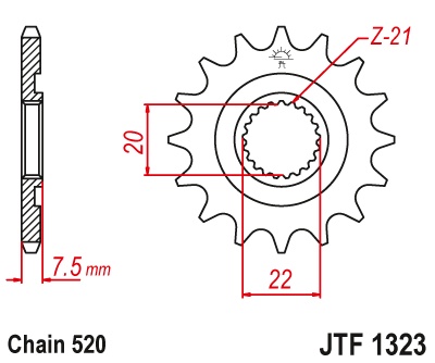 Kit de lant D.I.D Chain - Auriu lant 520 ERVT, X-Ring, pinion fata JT, aluminiu foaie spate JT pentru HONDA CR 125 R 2004-2007 - Img 3
