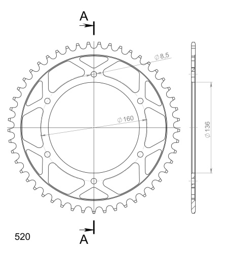 Kit de lant D.I.D Chain - Auriu lant 520 VX, X-Ring, pinion fata SUPERSPROX, foaie spate SUPERSPROX pentru APRILIA Moto 650 1995-2000 - Img 5