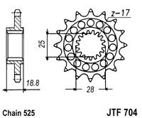 Kit de lant D.I.D Chain - Auriu lant 525 VX, X-Ring, pinion fata JT cauciucat, foaie spate JT pentru APRILIA Tuono 1100 V4 Factory 2015-2023 - Img 3