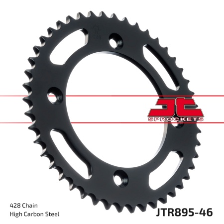 Kit de lant EK - Argintiu lant 428 SHDR, Non-sealed, pinion fata JT, foaie spate JT pentru KTM SX 85 2018-2024 - Img 6