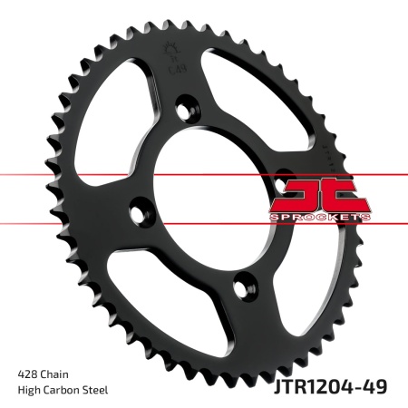 Kit de lant EK - Argintiu lant 428 SRO, O-ring, pinion fata JT, foaie spate JT pentru HONDA CRF 125 F 2015-2025 - Img 5
