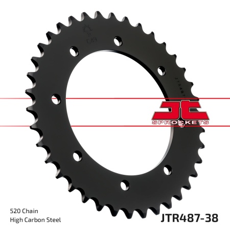 Kit de lant EK - Argintiu lant 520 SRO, O-ring, pinion fata JT cauciucat, foaie spate JT pentru KAWASAKI BJ 250 Estrella 1995-2000 - Img 6