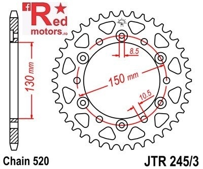 Kit lant DID GOLD pentru Honda NX650 M,N,P,R Dominator (RD02) 1991-1994 - Img 3
