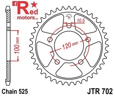 Kit lant DID GOLD PRO-STREET X-Ring 525 VX pentru Aprilia 1000 RSV Tuono 2003-2005 - Img 3