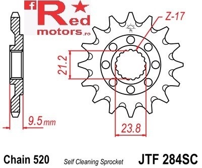 Kit lant DID X-Ring PRO-STREET 520 VX pentru Honda CR250 RT 1996 - Img 2