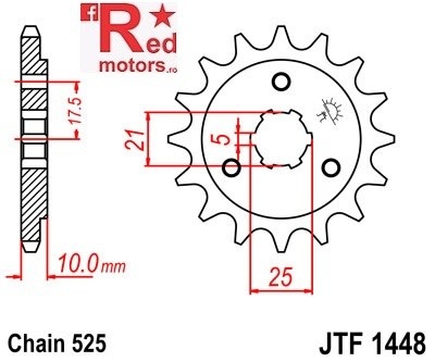Pinion fata JTF 1448 cu 13 dinti