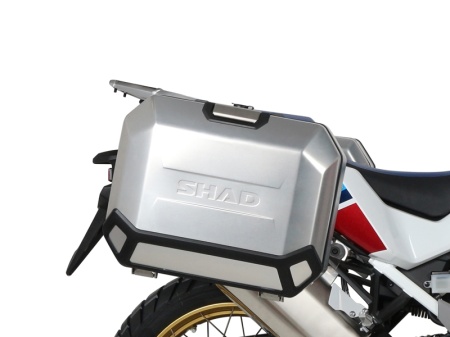 Set complet de cutii laterale de aluminiu, SHAD TERRA, 36L / 47L, incluzand kit de montaj SHAD HONDA CRF 1100 Africa Twin - Img 2