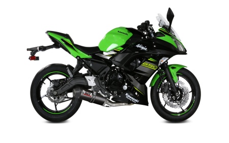 Sistem de evacuare complet 2x1 MIVV OVAL K.044.L3C Carbon / Carbon cap for KAWASAKI Ninja 650 (2017-2023); KAWASAKI Z 650 (2017-2023) - Img 2
