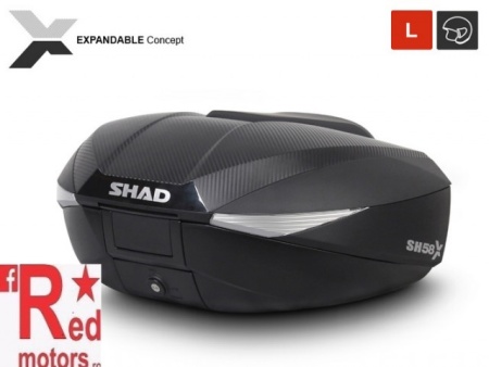 Top case SHAD SH58X Carbon (expandable concept) with PREMIUM lock - Img 4