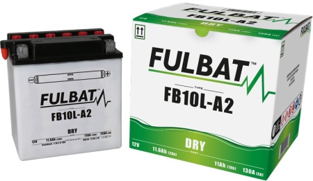 Baterie conventionala FULBAT FB10L-A2 (YB10L-A2) include electrolit - Img 2