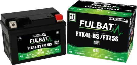 Baterie cu gel FULBAT FTX4L-BS / FTZ5S SLA (YTX4L-BS / YTZ5S SLA) - Img 2