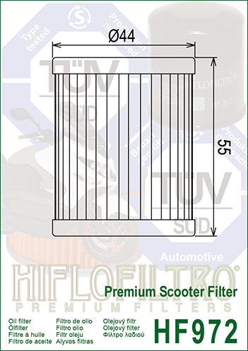 Filtru de ulei HIFLOFILTRO HF972 - Img 2