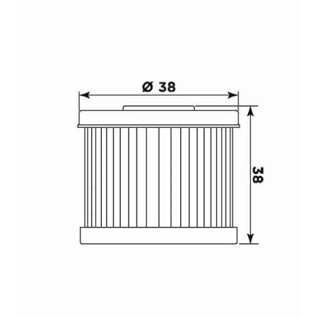 Filtru de ulei MIW DA16001 (alt. HF167) - Img 2