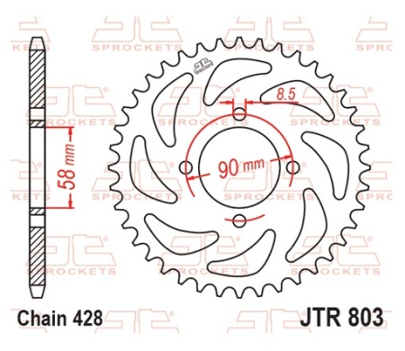 Foaie spate JT JTR 803-45 45T, 428 - Img 3