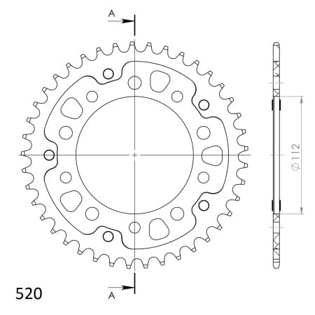 Kit de lant D.I.D Chain - Argintiu lant 520 VX, X-Ring, pinion fata SUPERSPROX, foaie spate SUPERSPROX STEALTH pentru HONDA CB 500 X / XA 2013-2018 - Img 5