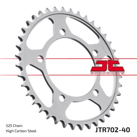 Kit de lant D.I.D Chain - Argintiu lant 525 ZVM-X, X-Ring, pinion fata JT cauciucat, foaie spate JT pentru APRILIA Tuono R 1000 (Factory) 2006-2011 - Img 7