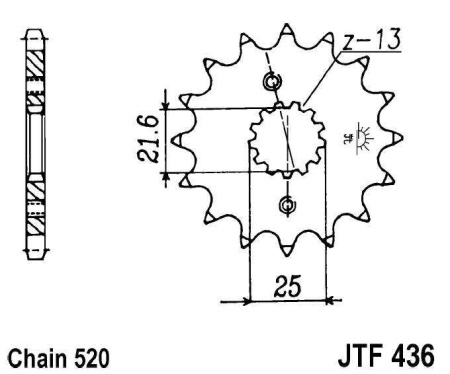 Kit de lant D.I.D Chain - Auriu lant 520 VX, X-Ring, pinion fata JT, foaie spate SUPERSPROX pentru SUZUKI RG 250 Gamma 1983-1988 - Img 2
