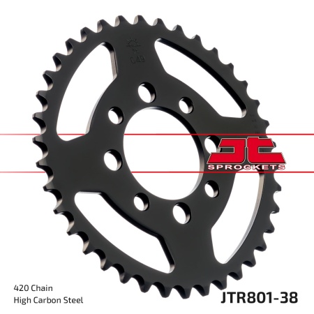 Kit de lant EK - Argintiu lant 420 SH, Non-sealed, pinion fata JT, foaie spate JT pentru KAWASAKI KLX 110 (R) 2010-2025 - Img 6