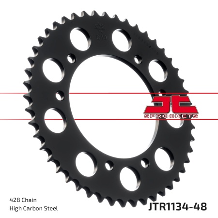 Kit de lant EK - Argintiu lant 428 DEH, Non-sealed, pinion fata JT, foaie spate JT pentru RIEJU SMX 125 2005-2008 - Img 6