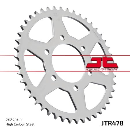 Kit de lant EK - Argintiu lant 520 DEX, X-Ring, pinion fata JT cauciucat, foaie spate JT pentru KAWASAKI ZX-4RR Ninja 2024 - Img 5