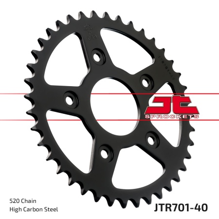 Kit de lant EK - Argintiu lant 520 DEX, X-Ring, pinion fata SUPERSPROX, foaie spate JT pentru APRILIA RS 125 2T 2004-2005 - Img 6