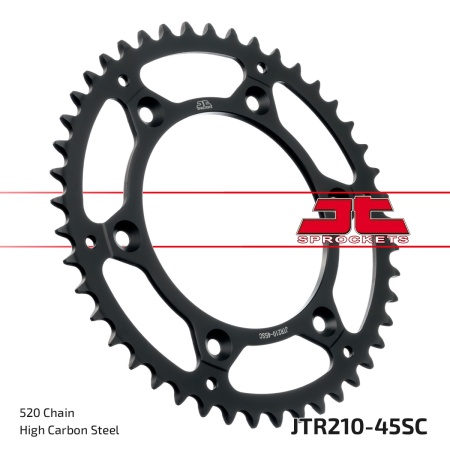 Kit de lant EK - Auriu lant 520 MVXZ, X-Ring, pinion fata JT, foaie spate JT pentru HONDA XR 400 R 1996-2004 - Img 5