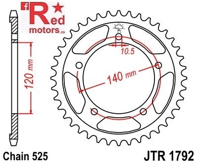 Kit lant DID GOLD X-Ring PRO-STREET 525 VX pentru Triumph 865 Scrambler 2006-2015 - Img 3