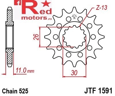 Kit lant DID GOLD X-Ring PRO-STREET 525 VX pentru Yamaha FZ8 S/SA Fazer 8 (42P) 2010-2015 - Img 2