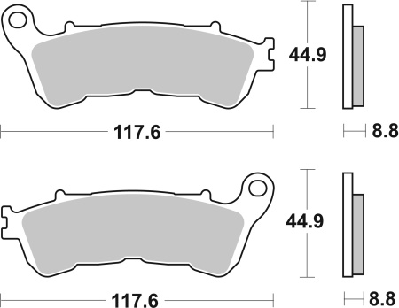 Placute de frana BREMBO 07HO57SA - Img 3