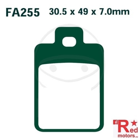Placute frana fata SCOOTER EBC ALTN 30.5x49x7 FA255 pentru Piaggio Sfera 125, Sfera 2 50 RST DT