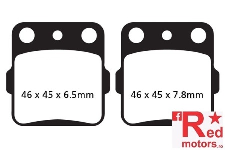 Placute frana fata sinterizate 46x45x6.5/46x45x7.8 EBC FA84/2 pentru Honda ATC 200 X