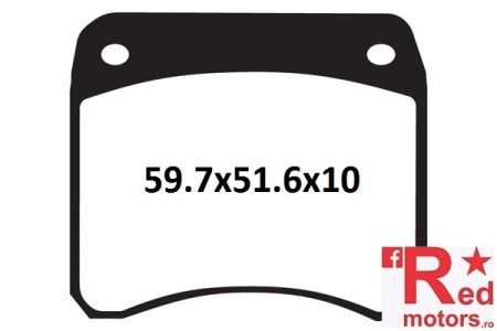 Placute frana fata sinterizate 59.7x51.6x10 EBC FA016 pentru Triumph T140 750 V Bonneville, T150 750 V Trident, T160 750 Trident