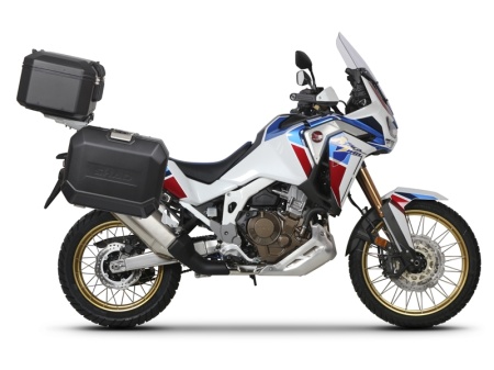 Set complet cutii aluminiu laterale, 36L / 47L SHAD TERRA NEGRU, include kit montare SHAD HONDA CRF 1100 Africa Twin - Img 16