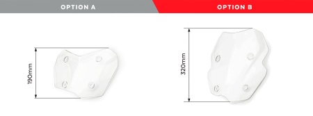 Windscreen PUIG RACING WITH SUPPORT + PROTECTION 3179F dark smoke - Img 2