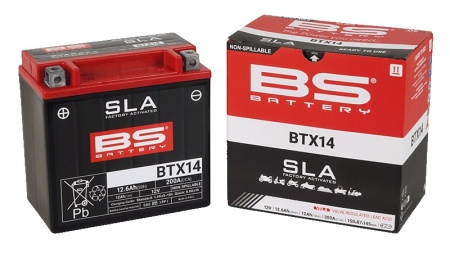 Baterie activata din fabrica BS-BATTERY BTX14 (FA) (YTX14 (FA)) SLA - Img 3