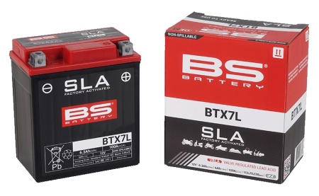Baterie activata din fabrica BS-BATTERY BTX7L (FA) (YTX7L (FA)) SLA - Img 3
