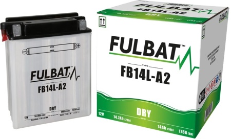 Baterie conventionala FULBAT FB14L-A2 (YB14L-A2) include electrolit - Img 2