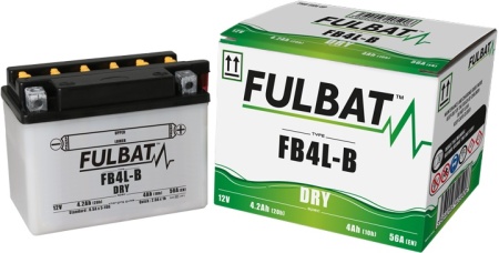 Baterie conventionala FULBAT FB4L-B (YB4L-B) include electrolit - Img 2