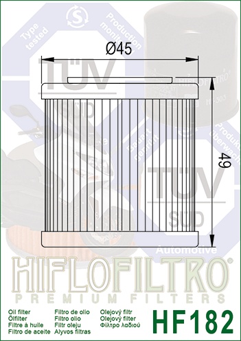 Filtru de ulei HIFLOFILTRO HF182 - Img 2
