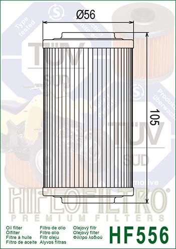 Filtru de ulei HIFLOFILTRO HF556 - Img 2