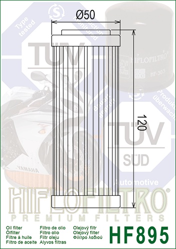 Filtru de ulei HIFLOFILTRO HF895 - Img 2