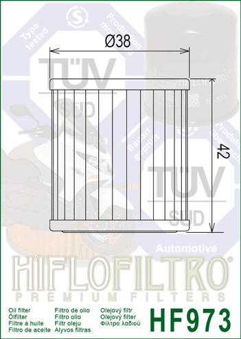 Filtru de ulei HIFLOFILTRO HF973 - Img 2