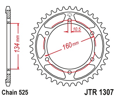 Foaie spate JT JTR 1307-43 43T, 525 - Img 2
