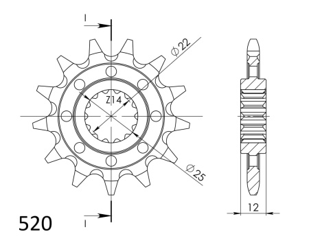 Kit de lant D.I.D Chain - Auriu lant 520 DZ, Non-sealed, pinion fata SUPERSPROX, foaie spate SUPERSPROX pentru GAS GAS MC 250 2001-2010 - Img 3