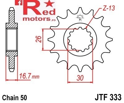 Kit de lant DID GOLD pentru Honda CB900 F Hornet 2002-2006 - Img 2