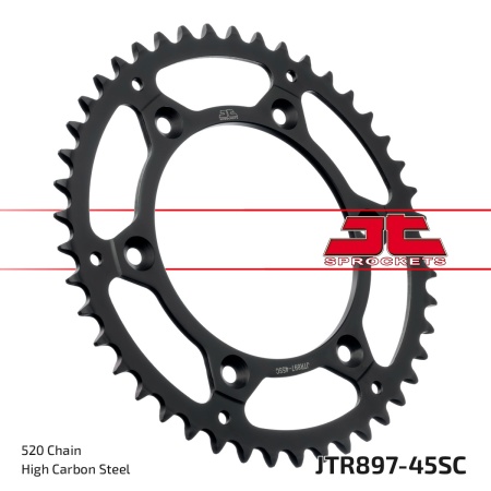 Kit de lant EK - Argintiu lant 520 MRD, Non-sealed, pinion fata JT, foaie spate JT pentru KTM SX 200 2003-2006 - Img 5